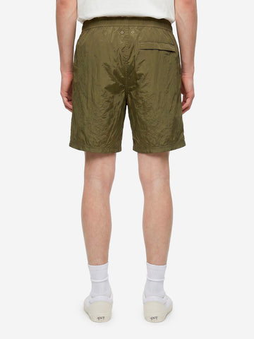 STONE ISLAND Pantaloncini da bagno verde militare media lunghezza con tasche Verde