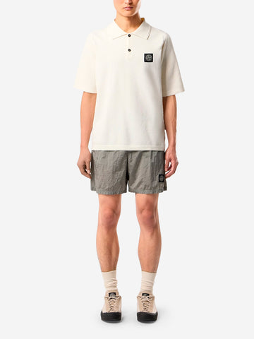 STONE ISLAND Pantaloncini da bagno grigi media lunghezza con tasche Grigio