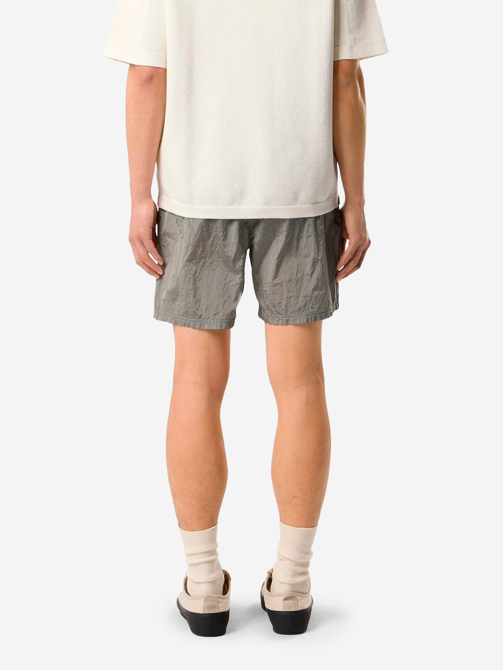 STONE ISLAND Pantaloncini da bagno grigi media lunghezza con tasche Grigio Urbanstaroma