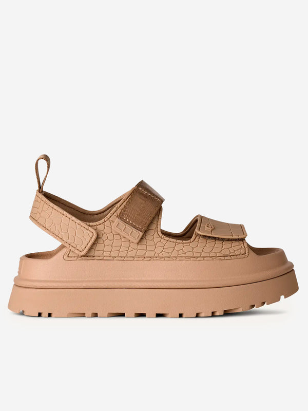 UGG W GoldenGlow Embossed Sandals 'Mustard Seed' 1175311