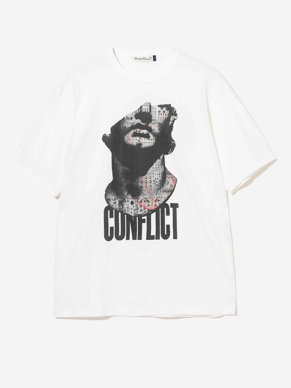 UNDERCOVER T-shirt bianca con grafica 'Conflict' Bianco Urbanstaroma