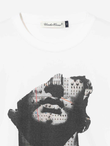 UNDERCOVER T-shirt bianca con grafica 'Conflict' Bianco