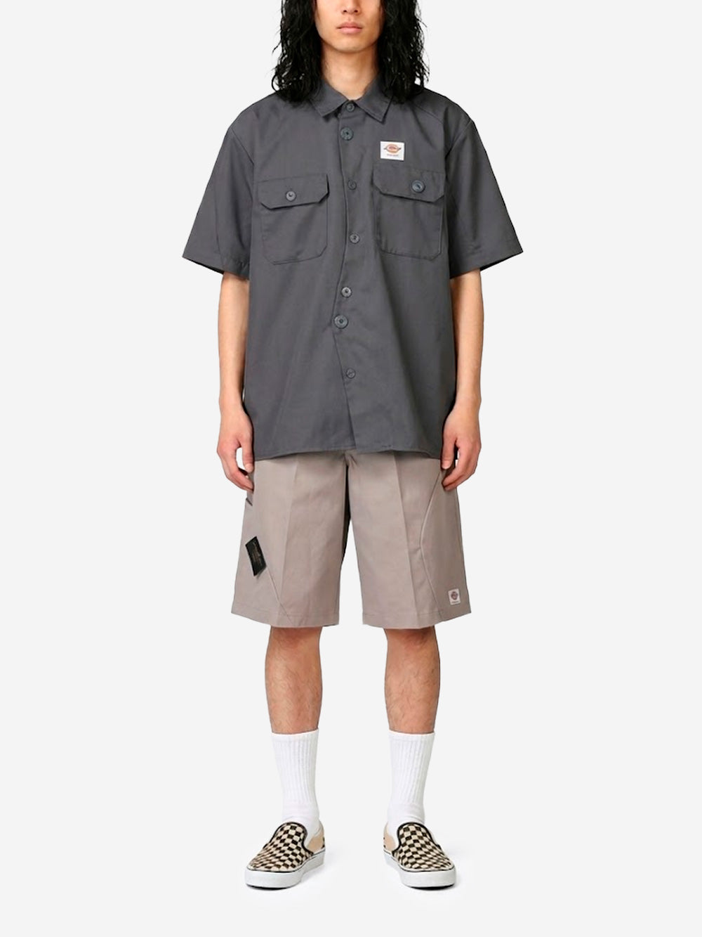 UNDERCOVER Camicia utility a manica corta grigia x Dickies grigio Urbanstaroma