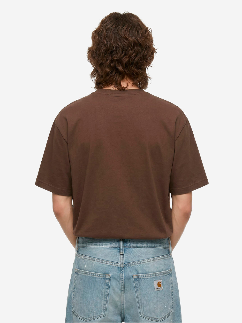 UNIFORM EXPERIMENT T-shirt marrone loose in cotone mercerizzato Marrone Urbanstaroma