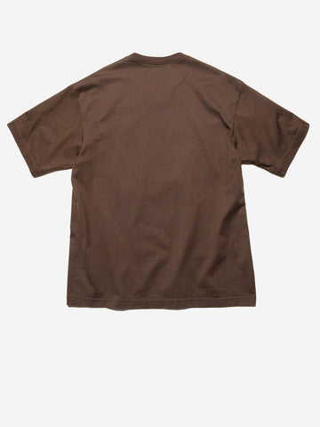 UNIFORM EXPERIMENT T-shirt marrone loose in cotone mercerizzato Marrone