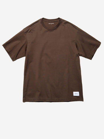 UNIFORM EXPERIMENT T-shirt marrone loose in cotone mercerizzato Marrone