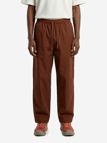 UNIVERSAL WORKS Pantaloni marroni 'Judo' in cotone spazzolato Marrone