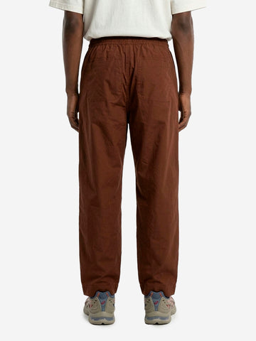 UNIVERSAL WORKS Pantaloni marroni 'Judo' in cotone spazzolato Marrone