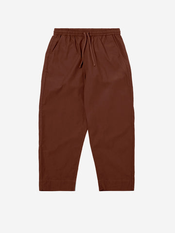 UNIVERSAL WORKS Pantaloni marroni 'Judo' in cotone spazzolato Marrone