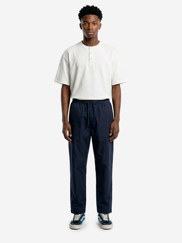 UNIVERSAL WORKS Pantaloni blu 'Judo' in cotone spazzolato Blu