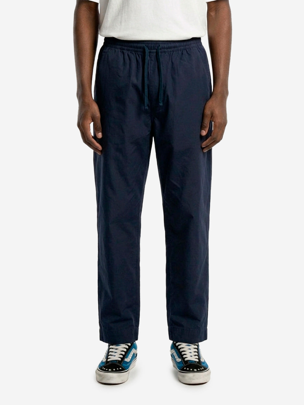UNIVERSAL WORKS Pantaloni blu 'Judo' in cotone spazzolato Blu Urbanstaroma