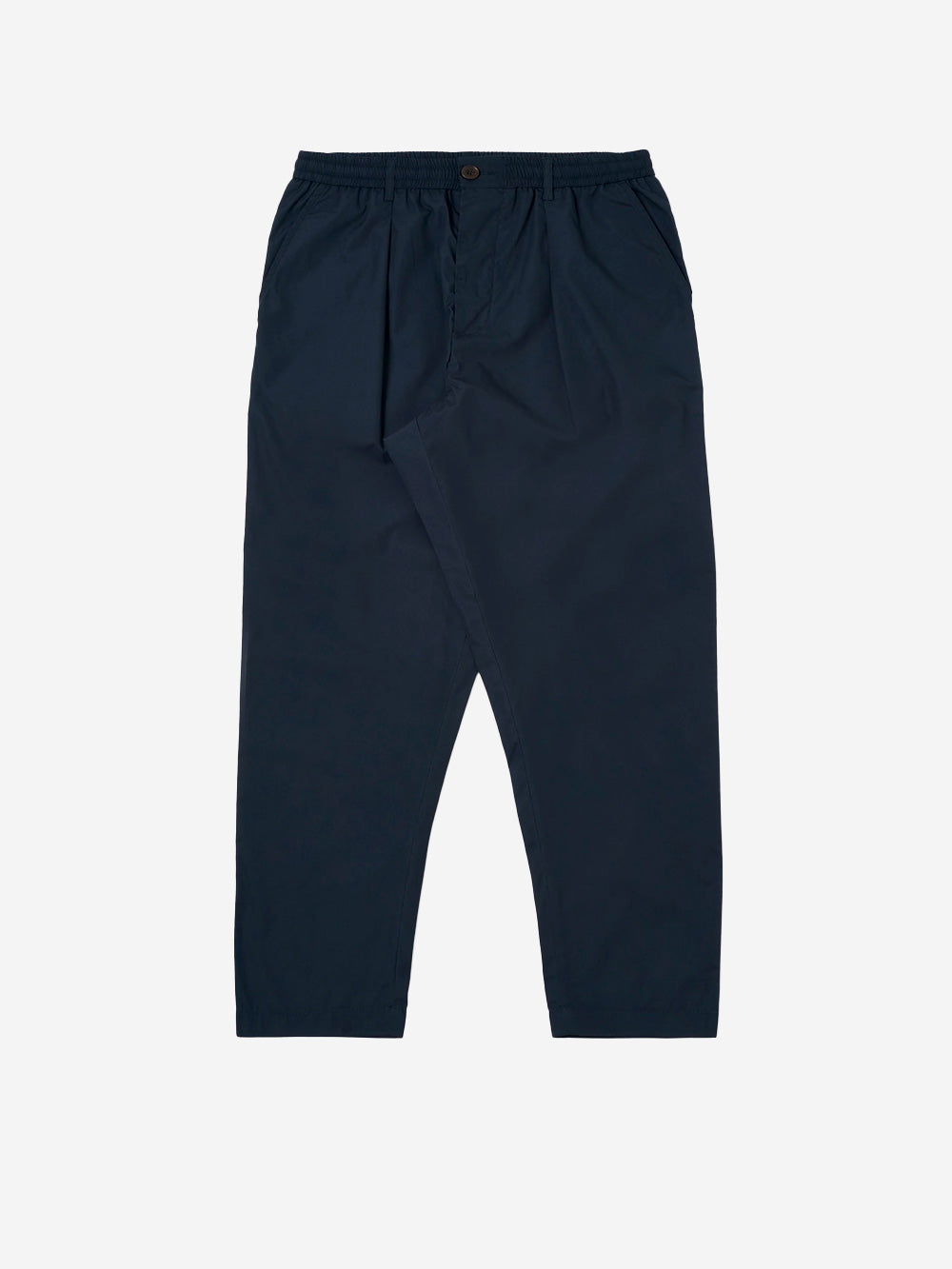 UNIVERSAL WORKS Pantaloni blu con piega frontale e coulisse Blu Urbanstaroma