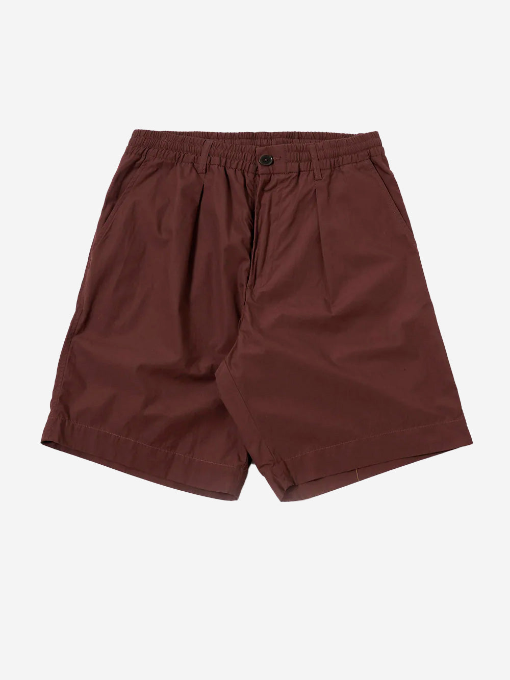 UNIVERSAL WORKS Shorts marroni Pleated Track Marrone Urbanstaroma