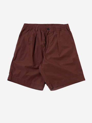 UNIVERSAL WORKS Shorts marroni Pleated Track Marrone
