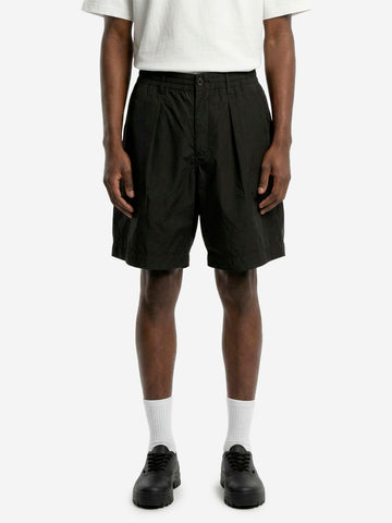 UNIVERSAL WORKS Shorts track pleated in tessuto Polytech nero Nero