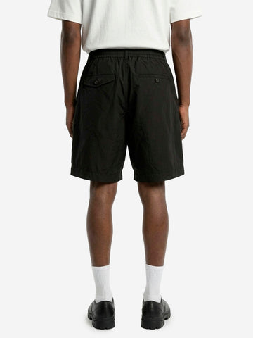 UNIVERSAL WORKS Shorts track pleated in tessuto Polytech nero Nero
