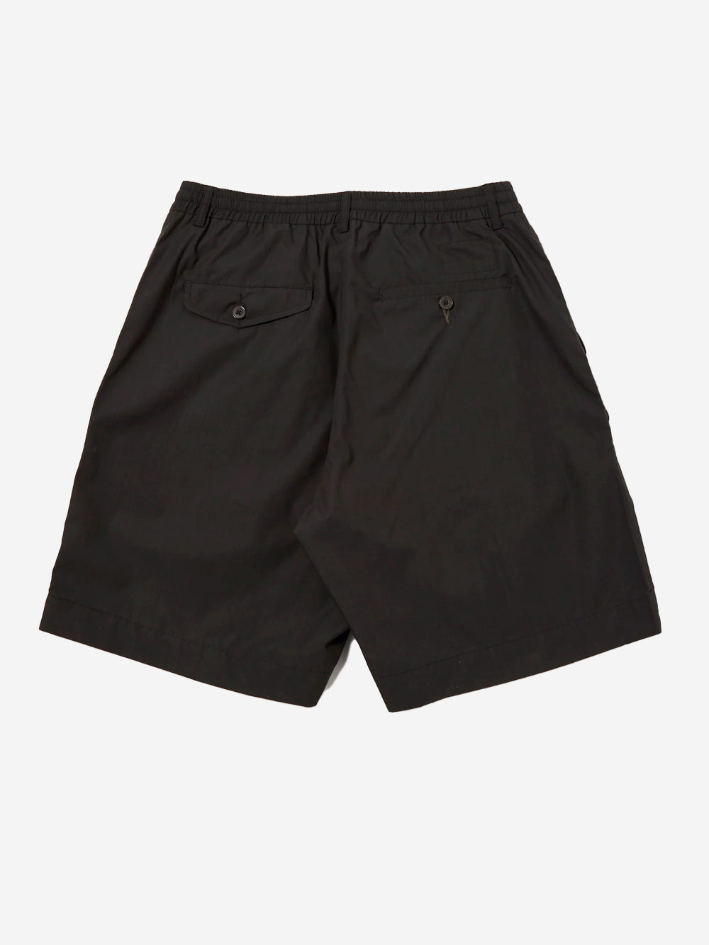 UNIVERSAL WORKS Shorts track pleated in tessuto Polytech nero Nero Urbanstaroma