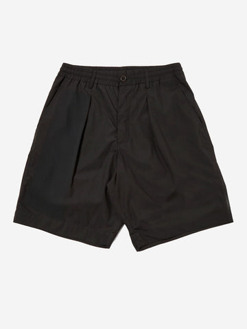 UNIVERSAL WORKS Shorts track pleated in tessuto Polytech nero Nero
