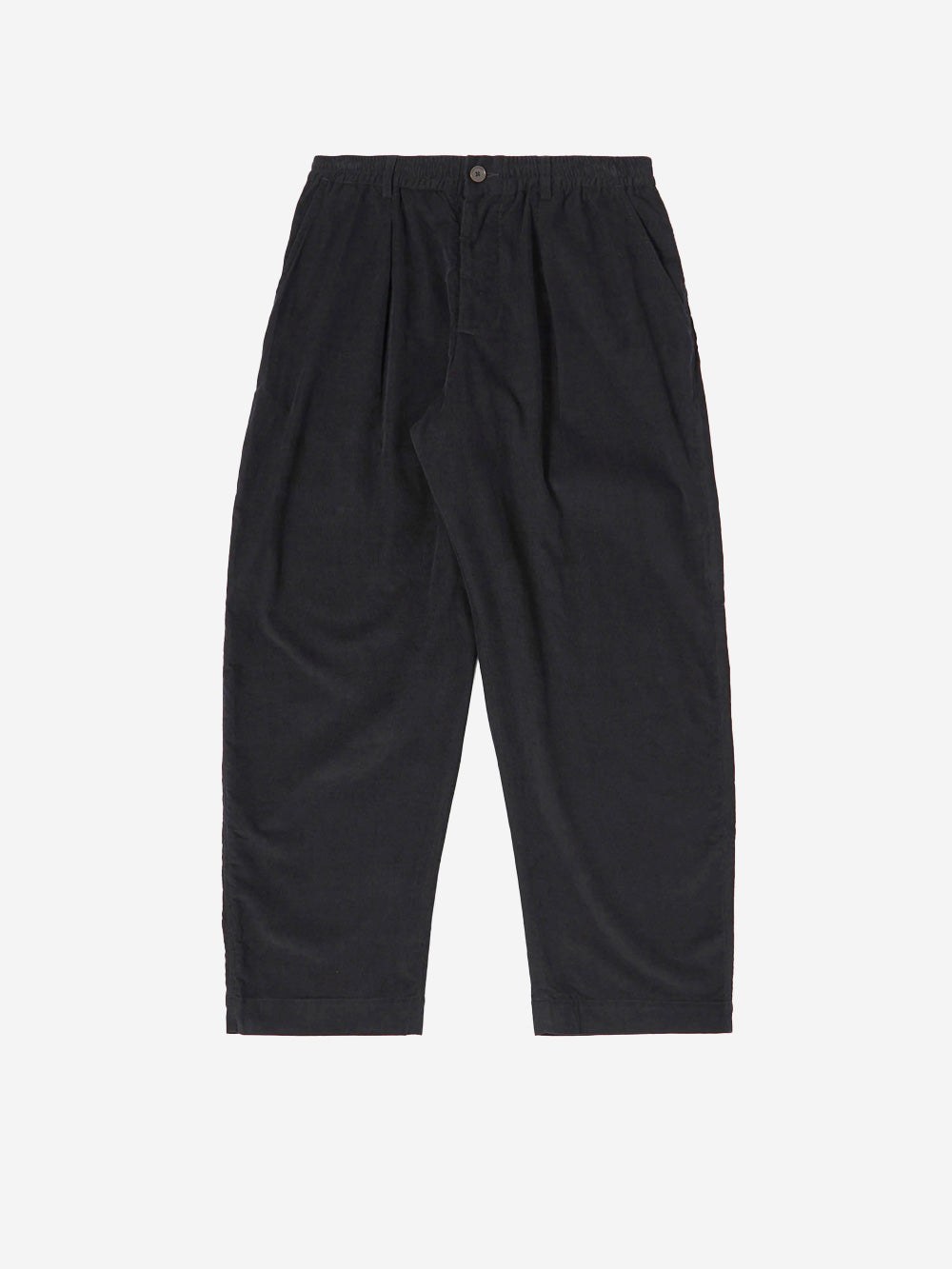 UNIVERSAL WORKS Pantaloni neri Oxford a coste Nero Urbanstaroma