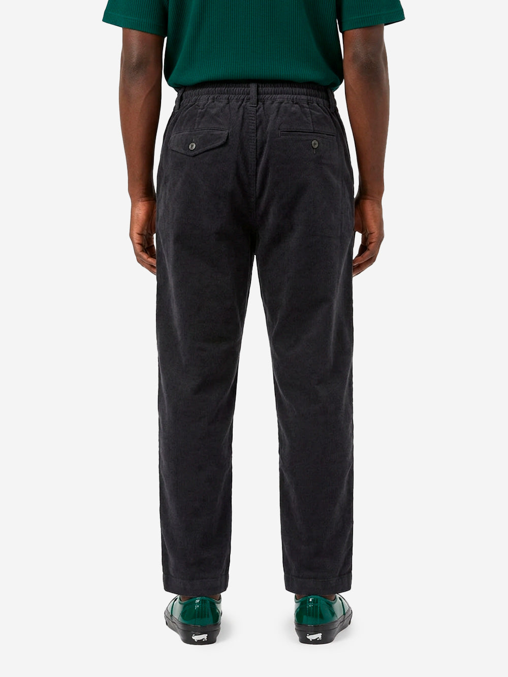 UNIVERSAL WORKS Pantaloni neri Oxford a coste Nero Urbanstaroma
