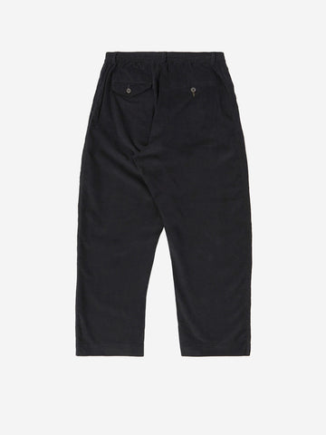 UNIVERSAL WORKS Pantaloni neri Oxford a coste Nero
