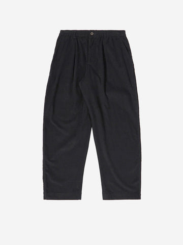 UNIVERSAL WORKS Pantaloni neri Oxford a coste Nero