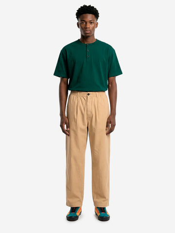 UNIVERSAL WORKS Pantaloni beige Oxford a coste Sabbia