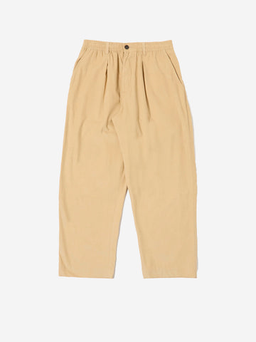 UNIVERSAL WORKS Pantaloni beige Oxford a coste Sabbia