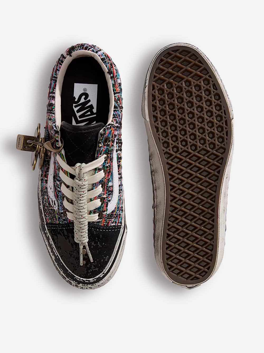 VANS Premium Old Skool 'Charms' con tweed nero e grigio Nero grigio Urbanstaroma