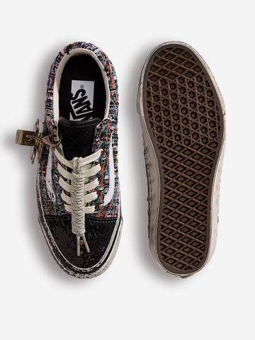 VANS Premium Old Skool 'Charms' con tweed nero e grigio Nero grigio