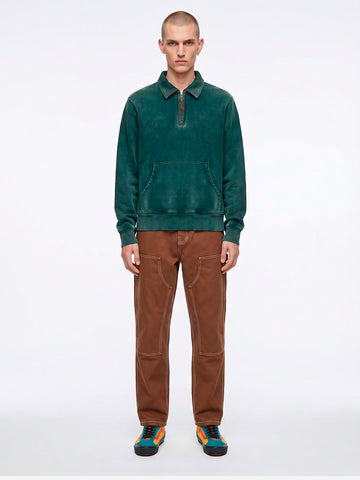 VANS OTW Felpa verde in fleece con colletto x Julian Klincewicz Verde