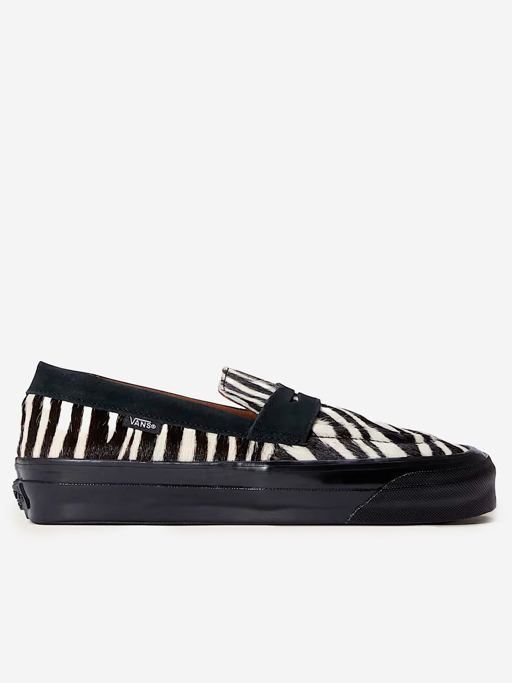 VANS LX Loafer 53 in pony hair bianco e nero zebrato Zebra Urbanstaroma