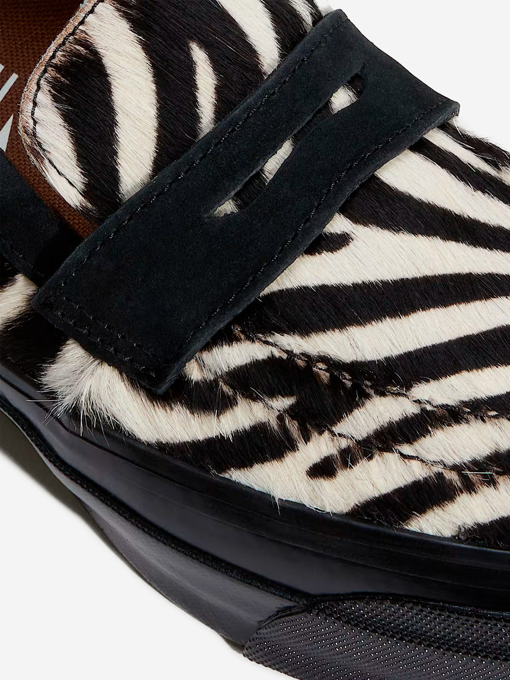VANS LX Loafer 53 in pony hair bianco e nero zebrato Zebra Urbanstaroma