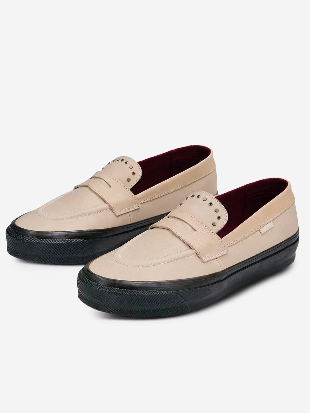 VANS Mocassini LX 53 Premium beige con dettaglio borchie Beige Urbanstaroma
