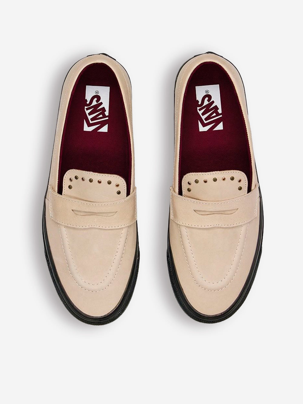 VANS Mocassini LX 53 Premium beige con dettaglio borchie Beige Urbanstaroma