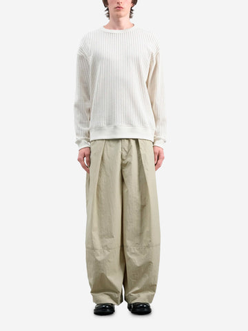 YMC Pantaloni 'Deadbeat' pleated a gamba ampia beige stone Beige
