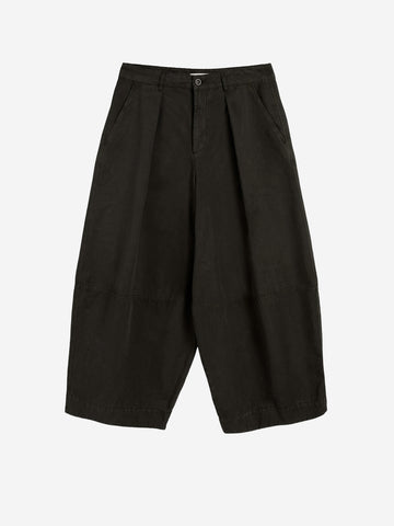 YMC Pantaloni 'Deadbeat' pleated a gamba ampia verde scuri Verde scuro