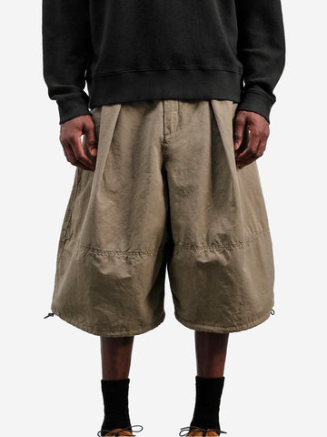 YMC Salba Short stone in misto lino Oliva