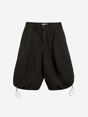 YMC Salba Short neri in misto lino Nero