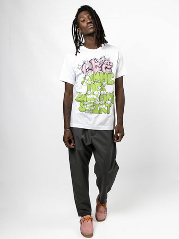 Camiseta CDG Shirt x KAWS (Blanco/Impresión 4)
