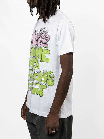 CDG Shirt x KAWS T-Shirt (Weiß/Druck 4)