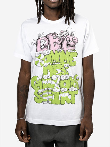 Camiseta CDG Shirt x KAWS (Blanco/Impresión 4)