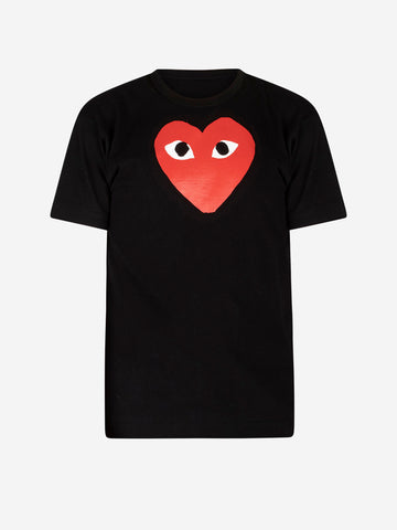 T-Shirt „CDG Play“ mit großem Herz