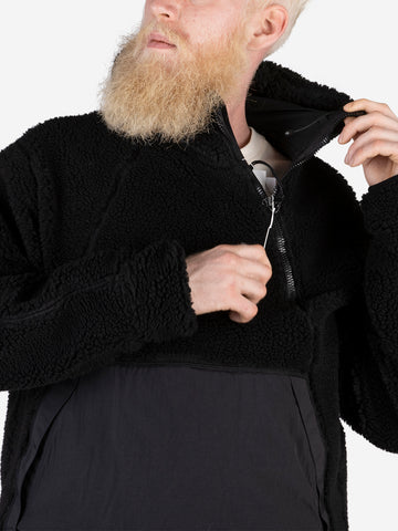 4076 Asymmetrical Fleece Pullover