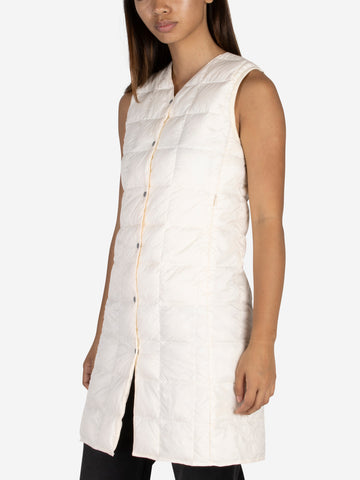 Long vest with padding