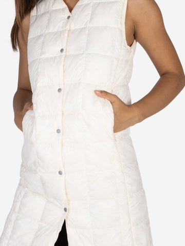 Long vest with padding