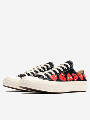 COMME DES GARCONS PLAY CDG PLAY x CONVERSE Multi Heart Low Nero