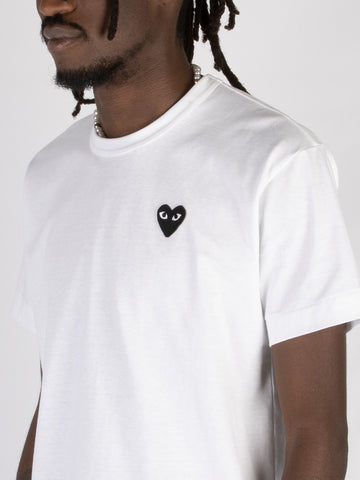 Camiseta Mini Heart de algodón blanco