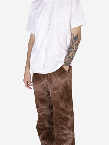 COMME DES GARCONS SHIRT Pantaloni in velluto a costine Marrone