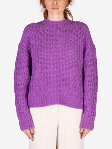 Maglione Egypt in misto lana viola
